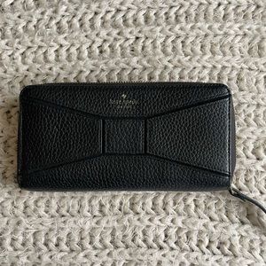 Black Kate Spade Bow Wallet